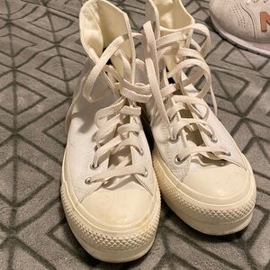 Converse Off-White High-Top Sneakers